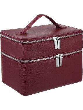 Chic Waterproof Makeup Vanity Bag - Large Capacity Cosmetic Organizer